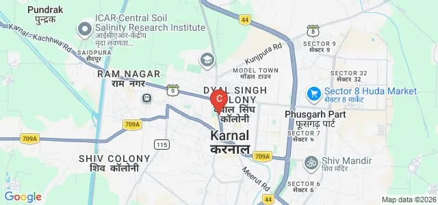 National Dairy Research Institute, Karnal Map