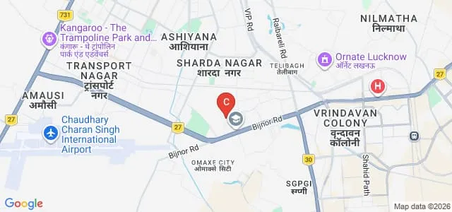 Babasaheb Bhimrao Ambedkar University, Lucknow Map