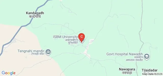 ISBM University, Gariyaband Map