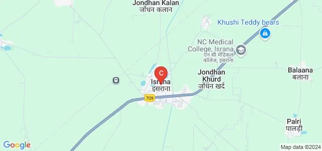 NC Institute of Computer Sciences, Panipat Map