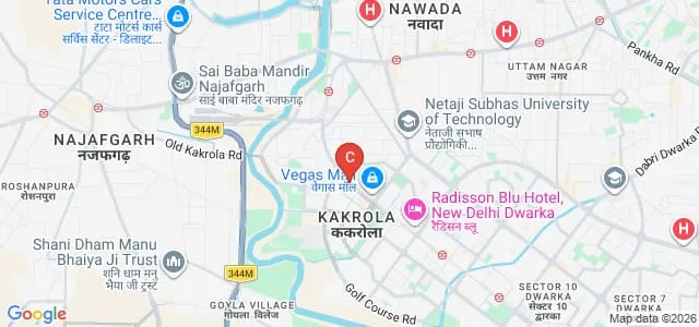 National Law University, New Delhi Map