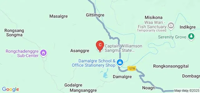 Captain Williamson Sangma State University, Balalgre Map