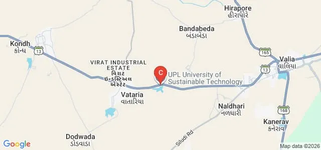 UPL University of Sustainable Technology, Bharuch Map
