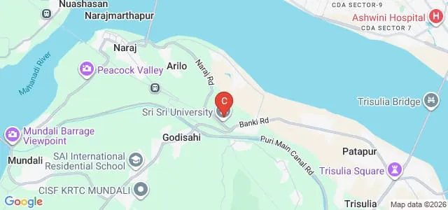 Sri Sri University, Cuttack Map
