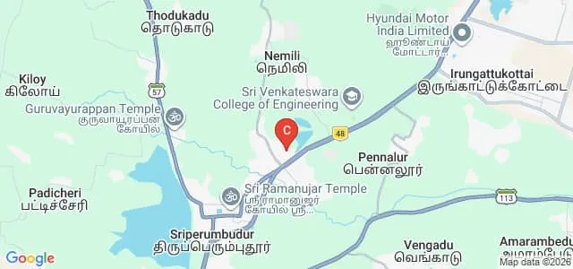 Rajiv Gandhi National Institute of Youth Development Sriperumbudur Map