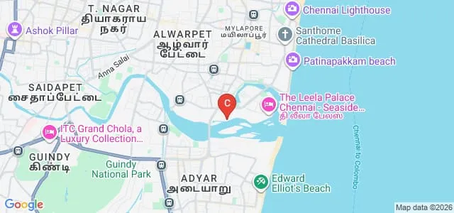 The Tamil Nadu Dr J Jayalalithaa Music and Fine Arts University, Chennai Map