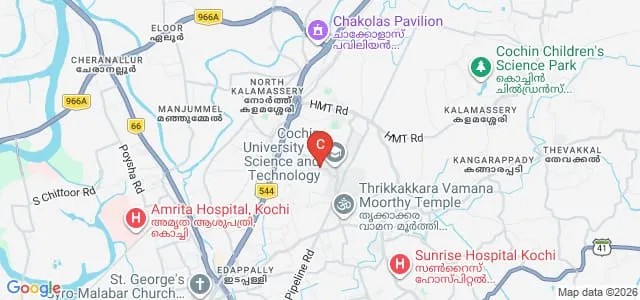Cochin University of Science and Technology, Kochi Map