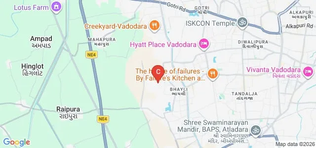 Navrachana University, Vadodara Map