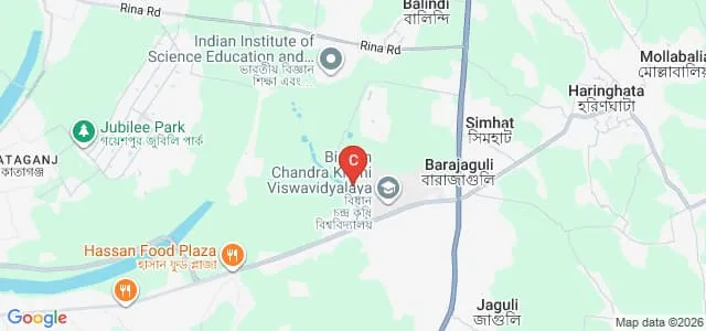 Bidhan Chandra Krishi Vishwavidyalaya, Nadia Map
