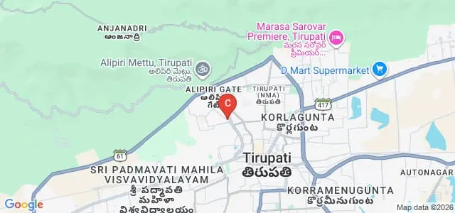 Sri Venkateswara Institute of Medical Sciences, Tirupati Map