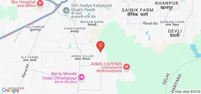 South Asian University, New Delhi Map