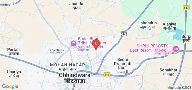 Raja Shankar Shah University, Chhindwara Map