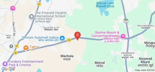 SAGE University, Indore Map