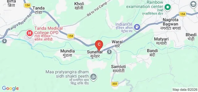 Chaudhary Sarwan Kumar Himachal Pradesh Krishi Vishvavidyalaya, Palampur Map