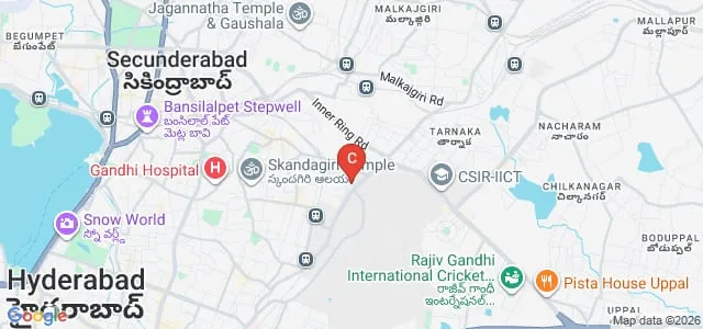 English and Foreign Languages University, Hyderabad Map