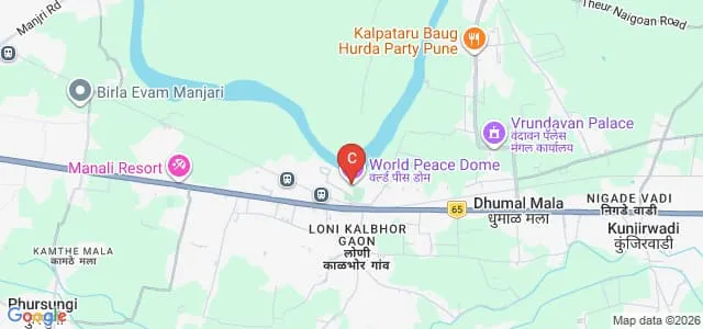 MIT Art Design and Technology University, Pune Map