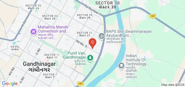 Children's University, Gandhinagar Map