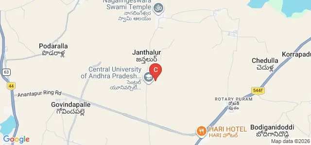 Central Tribal University of Andhra Pradesh, Vizianagaram Map