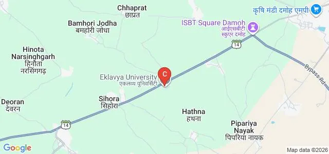 Eklavya University, Damoh Map
