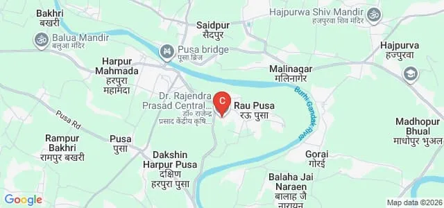 Dr Rajendra Prasad Central Agricultural University, Samastipur Map