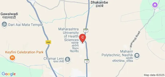 Maharashtra University of Health Sciences, Nashik Map