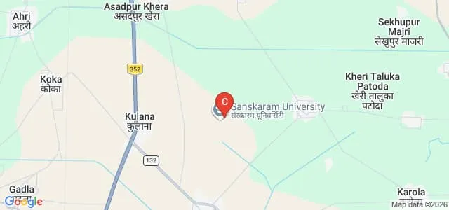 Sanskaram University, Jhajjar Map