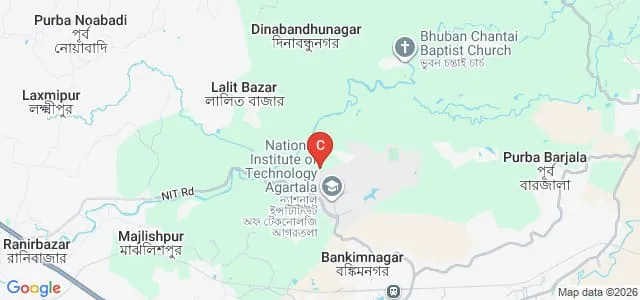 National Institute of Technology Agartala Map