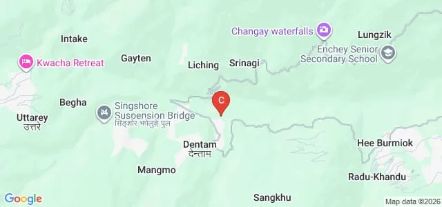 Trident University of Applied Sciences, Gyalshing Map