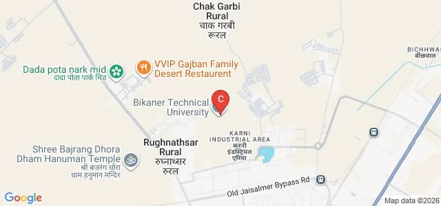 Bikaner Technical University, Bikaner Map