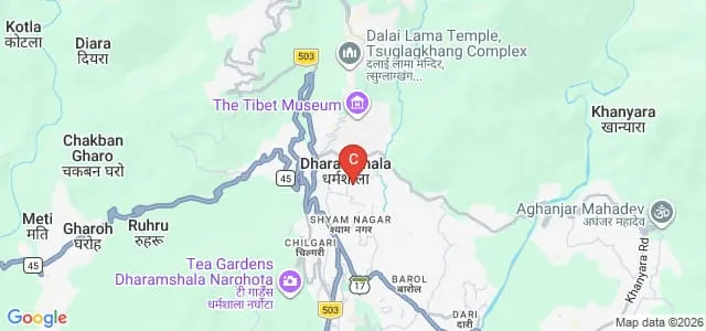 Central University of Himachal Pradesh, Dharamshala Map
