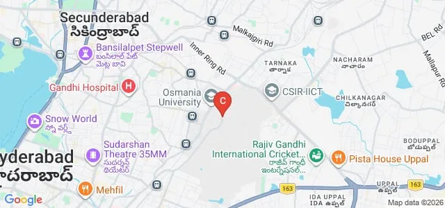 Osmania University, Hyderabad Map