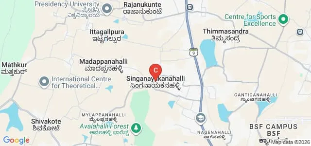 Presidency University, Bangalore Map