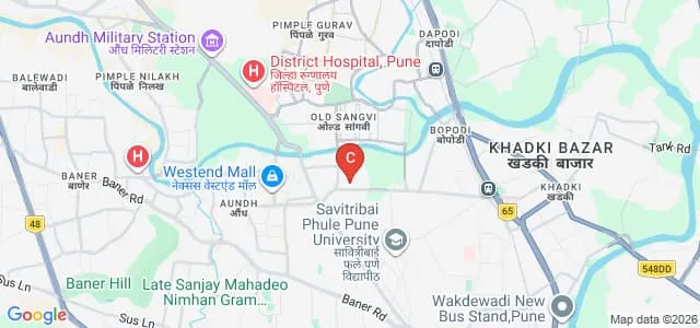 Spicer Adventist University, Pune Map