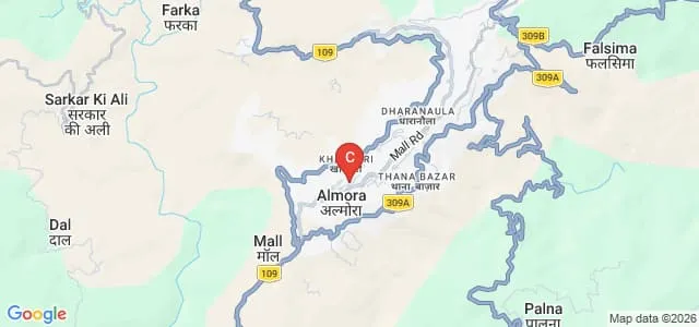Soban Singh Jeena University, Almora Map