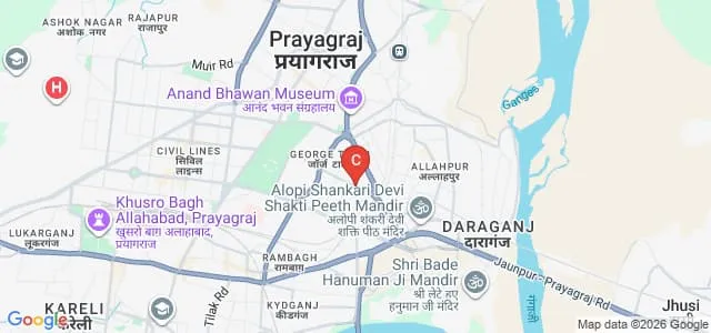 Nehru Gram Bharati, Allahabad Map