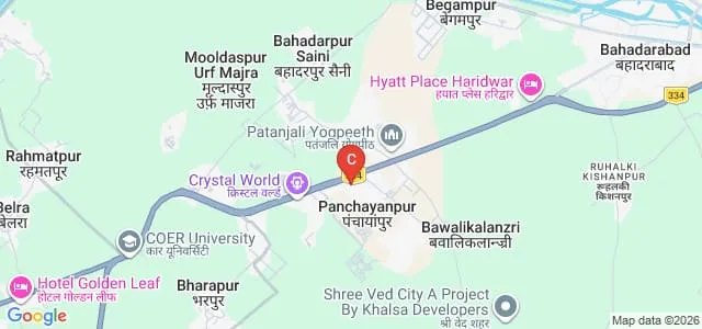 University of Patanjali, Haridwar Map