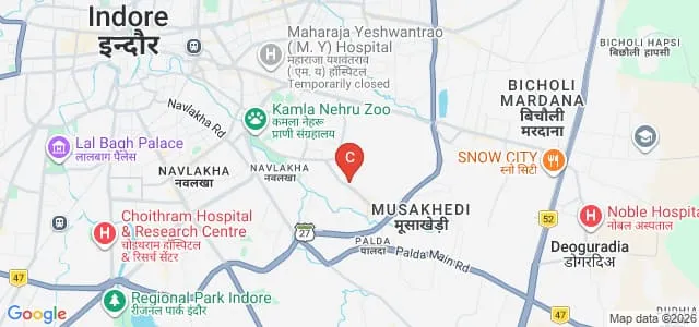 Shri Vaishnav Vidyapeeth Vishwavidyalaya, Indore Map