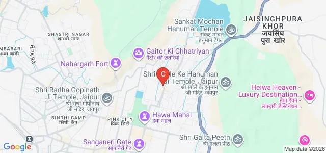 National Institute of Ayurveda, Jaipur Map