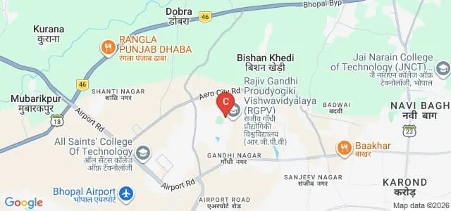 RKDF University, Bhopal Map