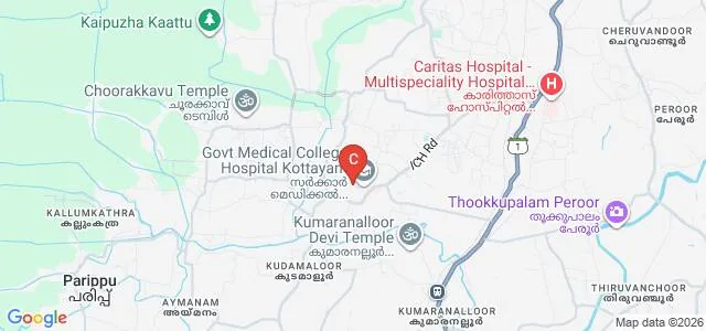 Government College of Nursing, Kottayam Map