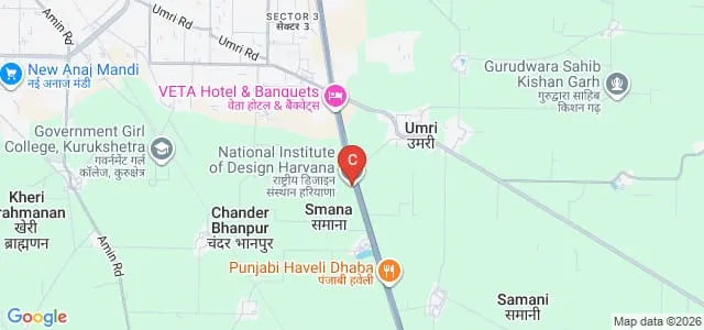 National Institute of Design Haryana Kurukshetra Map