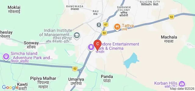 Medi-Caps University, Indore Map