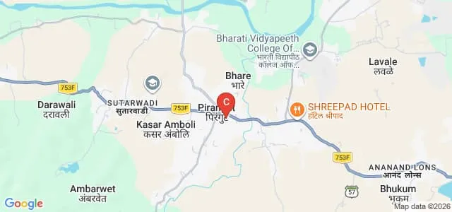 PDEA's Anantrao Pawar College, Pirangut Map
