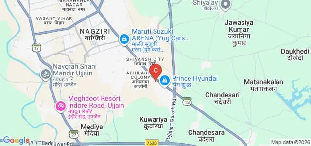 Maharaja College, Ujjain Map