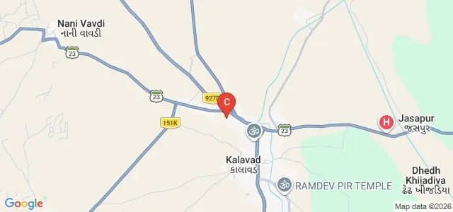 DK Kapuriya Arts and Smt SB Gardi Commerce College, Kalavad Map