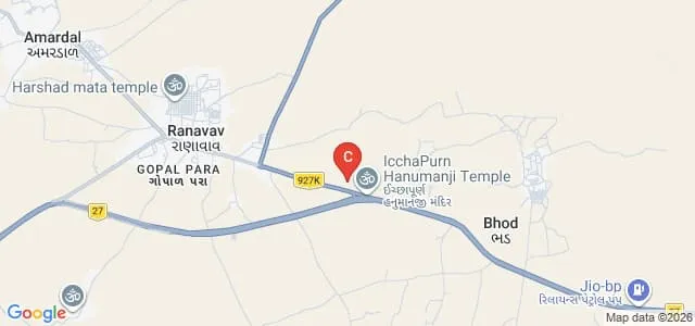 Government Arts College, Ranavav Map