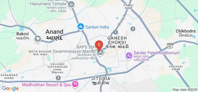 Smt JB Patel College of Commerce Studies and Research, Anand Map