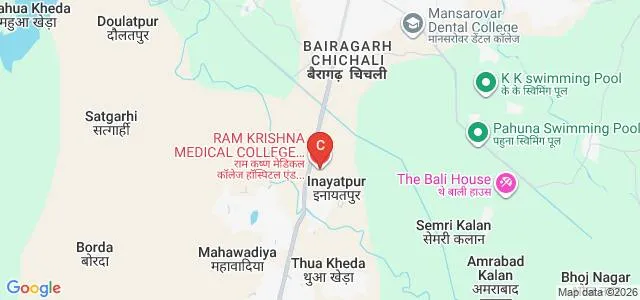 Ram Krishna College Hospital and Research Centre, Bhopal Map