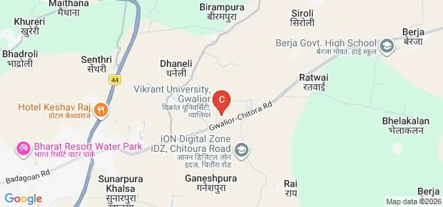 School of Art and Design, Vikrant University, Gwalior Map