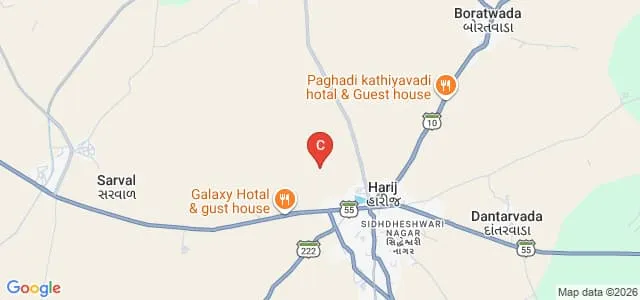Government Arts and Science College, Harij Map